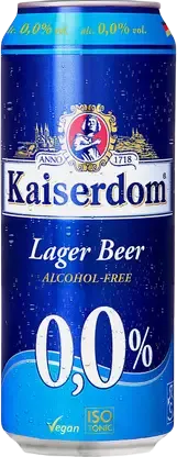 Пиво Kaiserdom Lager светлое безалкогольное пастеризованное 0.5% 500мл