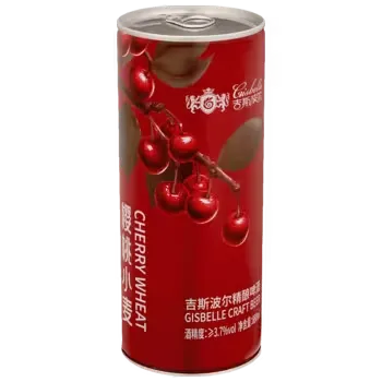 Пивной напиток Gisbelle Craft Cherry Wheat нефильтрованный светлый 0,88 л ж/б