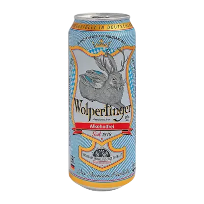 Пиво Wolpertinger светлое фильтрованное безалкогольное 0.5% 500мл