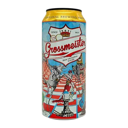 Светлый пивной напиток Grossmeister Original Weiss 4.7% 500мл