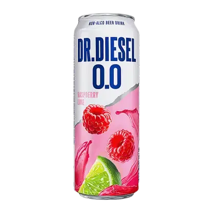 Пивной напиток Малина-лайм безалкогольный Doctor Diesel 430мл
