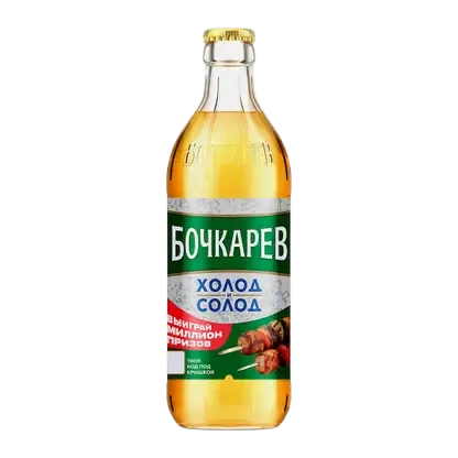Пиво Бочкарев Холод и Солод светлое пастеризованное 4.1% 430мл