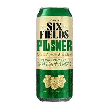 Светлое пиво фильтрованное пастеризованное Six Fields Pilsner 5% 500мл