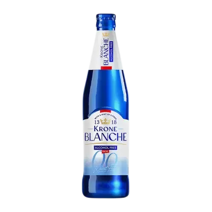 Пивной напиток нефильтрованный безалкогольный Krone Blanche Biere 0.5% 450мл