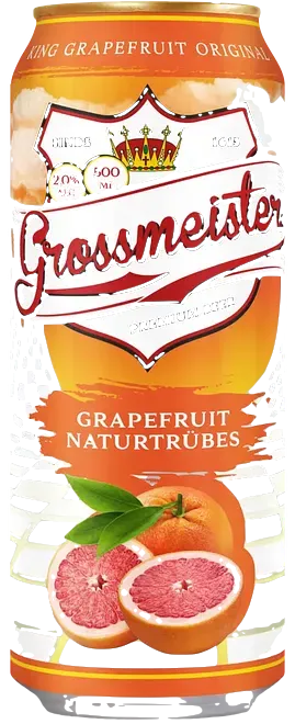 Пивной напиток Grossmeister Грейпфрут нефильтрованный 2% 0,5л