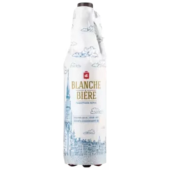 Пивной напиток Blanche Biere Пшеничное нефильтрованное светлое 1 л ПЭТ