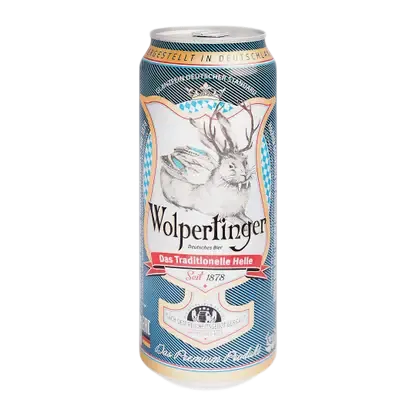 Светлое пиво фильтрованное пастеризованное традиционное Wolpertinger 500мл