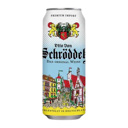 Пивной напиток Schrodder светлый пшеничный пастеризованный 5% 500мл