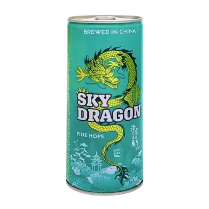 Светлое пиво нефильтрованное пастеризованное Sky Dragon Fine Hops 5.5% 1л
