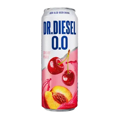 Пивной напиток Вишня-персик безалкогольный Doctor Diesel 430мл