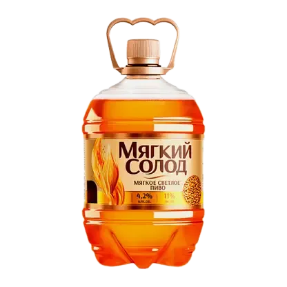 Пиво Трехсосенское Мягкий солод светлое фильтрованное 4.2% 1.5л