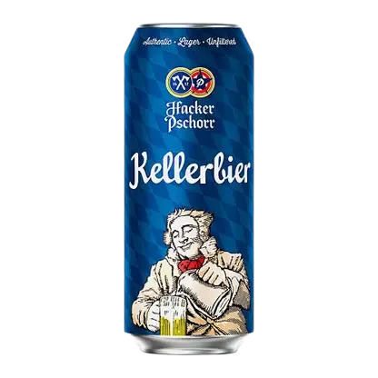 Светлое нефильтрованное пастеризованное пиво Hacker Pschorr Kellerbier 5.5% 500мл
