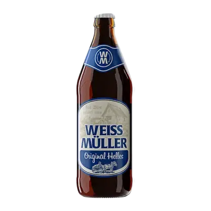 Светлое пиво Original Helles фильтрованное Weissmuller 5.2% 500мл