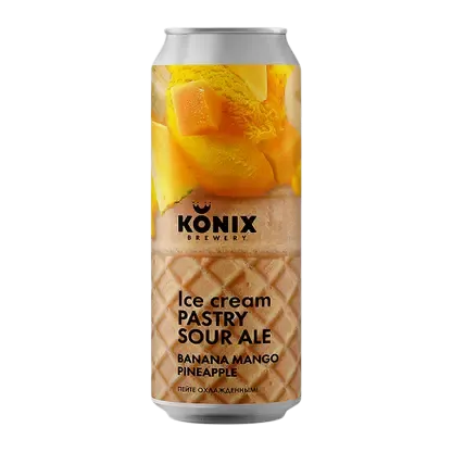 Пивной напиток Ice Cream Banana-Mango-Pineapple Konix 5.5% 450мл