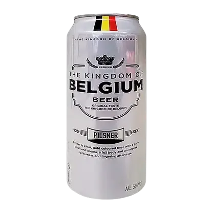 Пивной напиток Kingdom Of Belgium Pilsner фильтрованный 5% 500мл