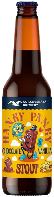 Напиток пивной Горьковская пивоварня Stout Шоколад Ваниль 6,2% 0,33л