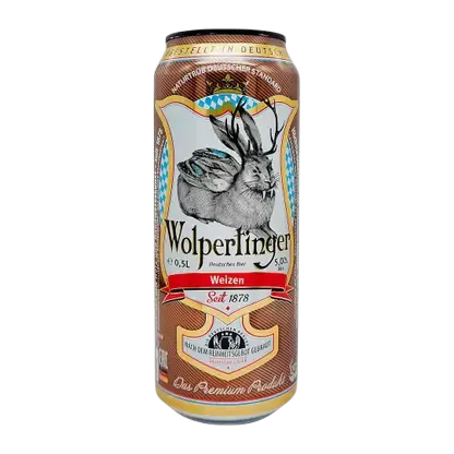 Пивной напиток светлый нефильтрованный Wolpertinger 5% 500мл