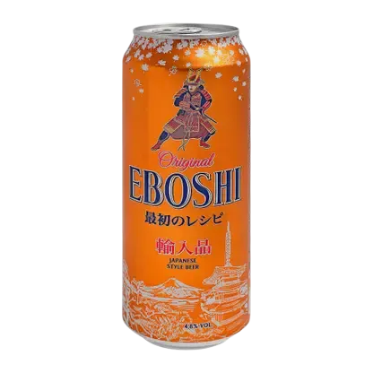 Пиво Eboshi светлое фильтрованное пастеризованное 4.8% 500мл