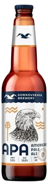 Пиво Горьковская пивоварня American Pale Ale нефильтрованное 5,5% 0,44 л
